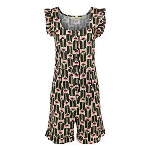 Regatta Womens/Ladies Orla Kiely Tall Flowers Playsuit / Black